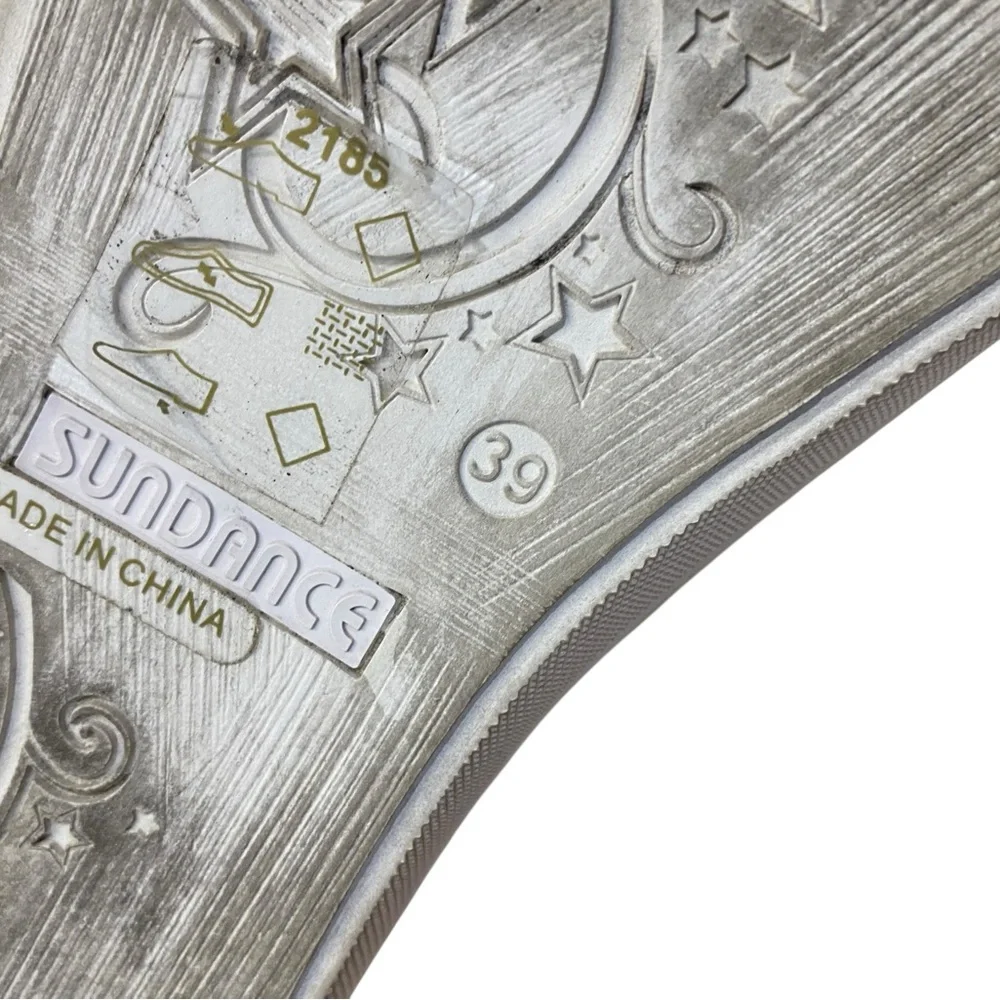 Sundance Tooled Vegan Leather Slip On Shoes